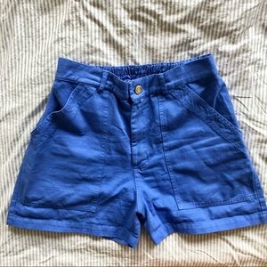 Big Bud Press Work Pants Shorts in Cornflower Blue
